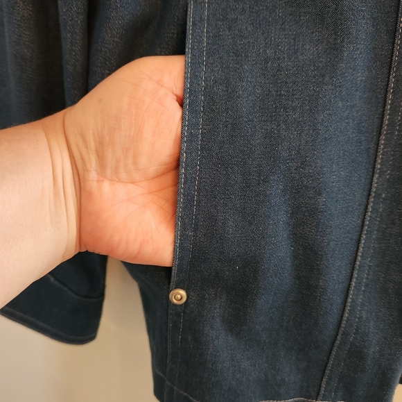 EUC Alfred Dunner Denim Jacket for Women with Paisley lining. Size 18. Very Nice - Picture 2 of 6